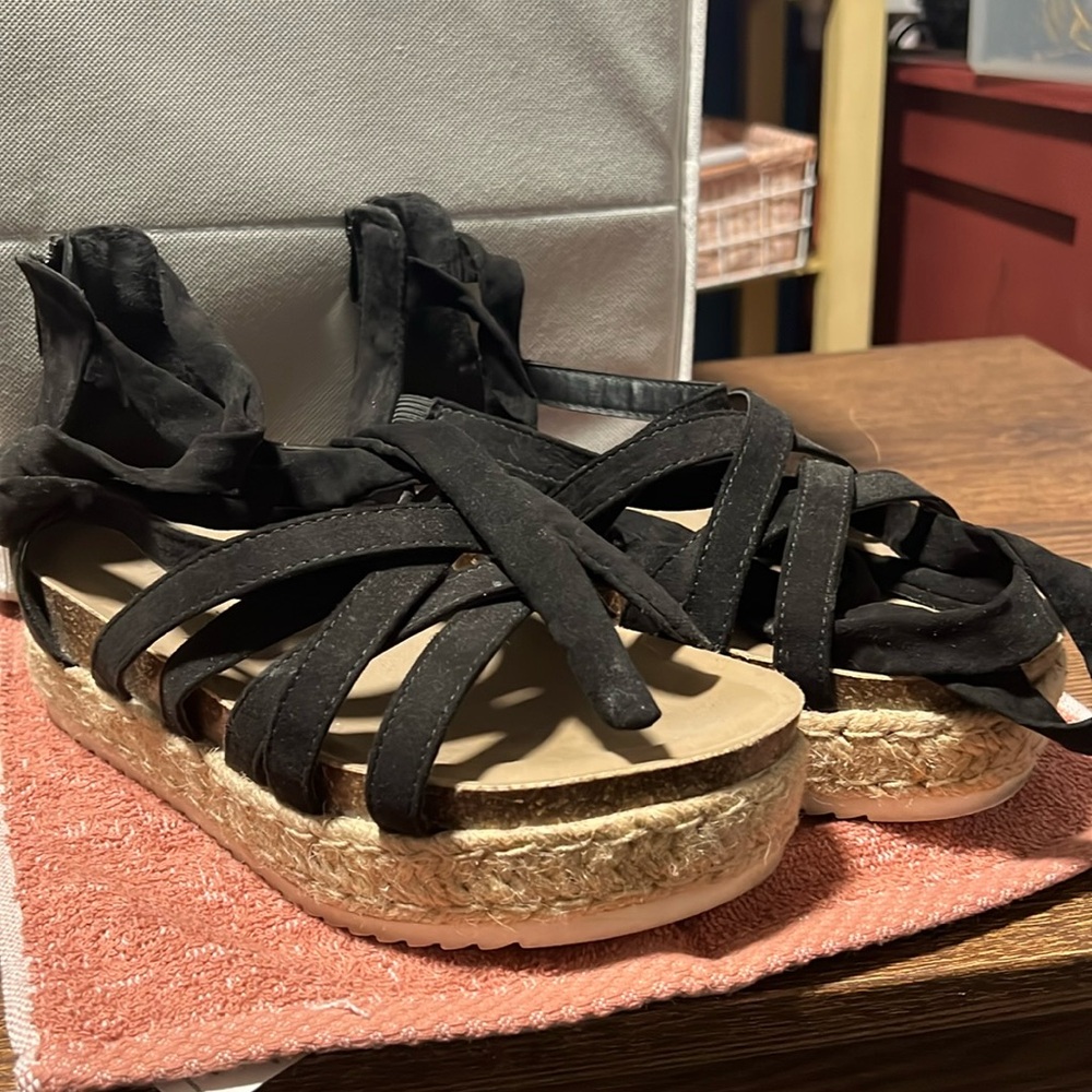 Torrid Espadrilles Strappy Platform Gladiator Sandals